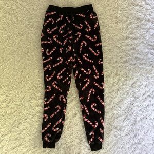candy cane Christmas pajama pants
